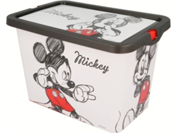 Caja de Almacenamiento MICKEY MOUSE 65950 Blanco (18 x 28 x 19 cm)
