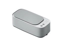 Limpiador ultrasónico automático y portátil para gafas, joyas, prótesis dentales y brochas de maquillaje (gris)
