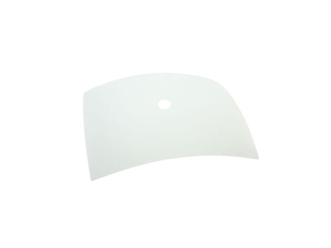 Vidrio esmerilado cuadrado curvo de 40x40 cm con orificio central Ltd.