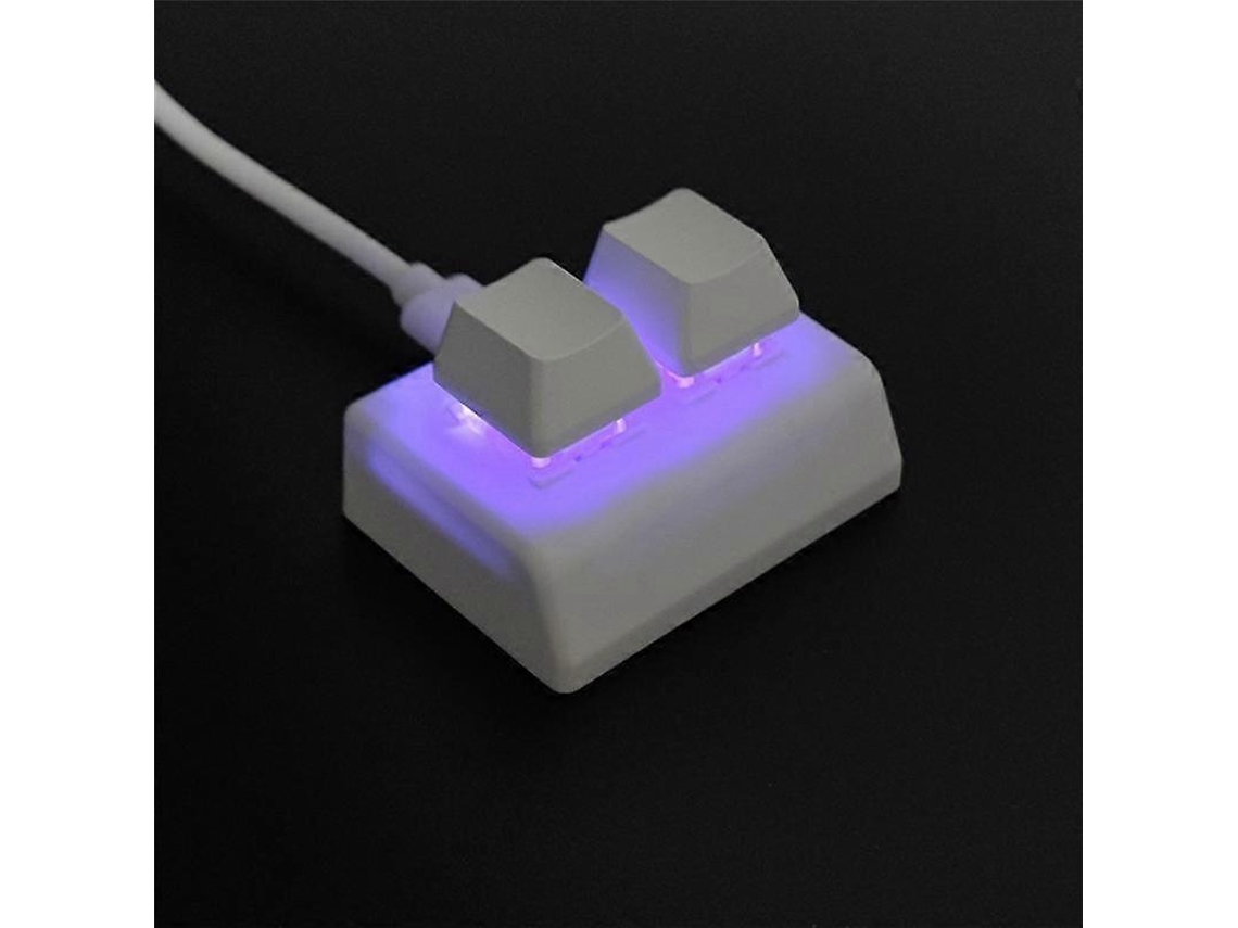 Teclado de programación de 2 macros RGB, mini teclado para juegos, dibujo, interruptor rojo, teclado para juegos OSU personalizado Everley891
