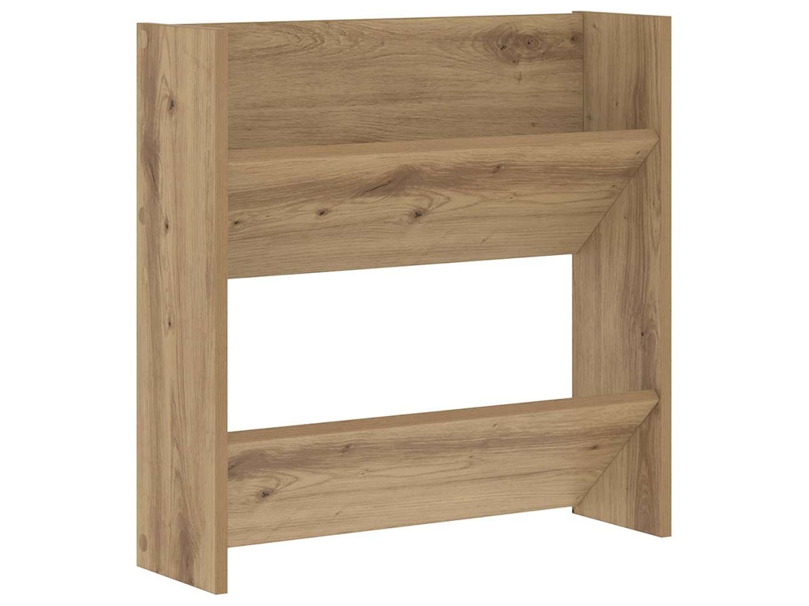 Mueble Zapatero | Armario Zapatero Con Estante Roble Artesanal 60 X 18 X 60 Cm