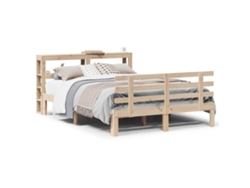 Maison Exclusive - Estructura De Cama Con Cabecero Madera Maciza Pino 120x200 Cm