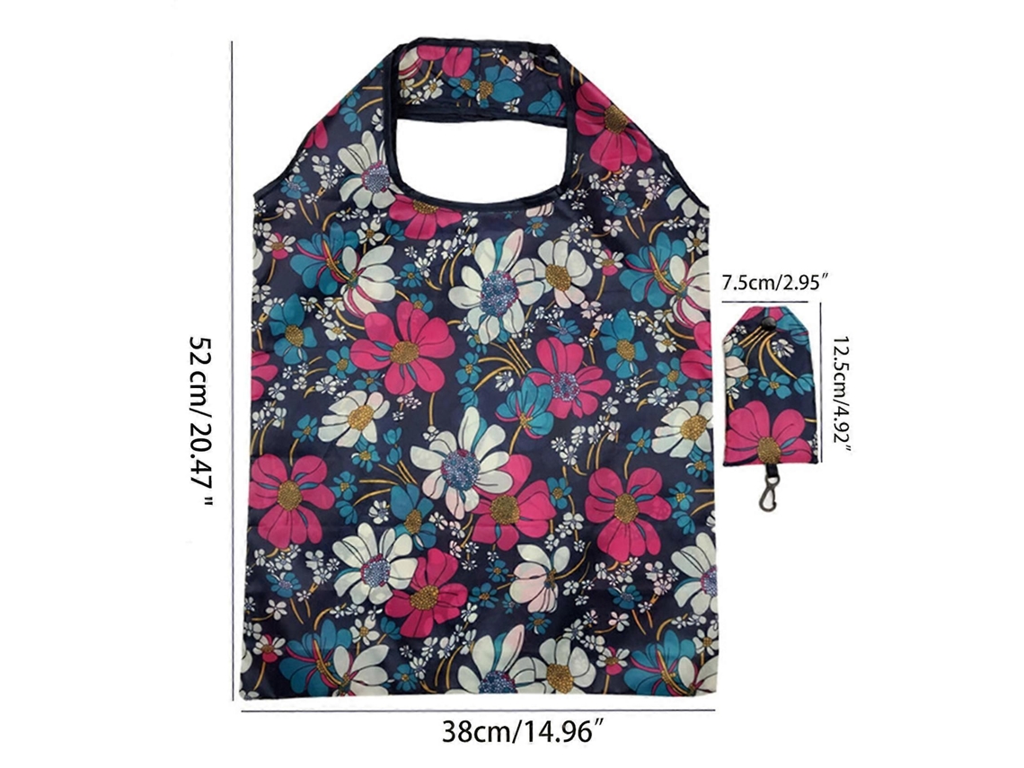 Bolsas de compra plegables para supermercados, reciclables, ecológicas, duraderas y lavables, 38x60cm GOKOCO