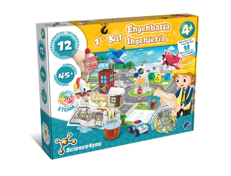 Kit de Ciencia SCIENCE4YOU O Meu Primeiro Kit de Engenharia (Edad Minima: 4 años)