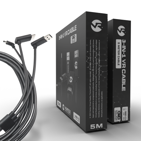 Cable 3 En 1 para Htc Vive Vortexvr VORTEX VR