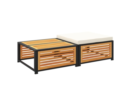 Mesa De Jardín VIDAXL Marrón Madera de acacia