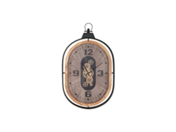 Reloj Pared Hierro Cristal Natural 56x8x92cm