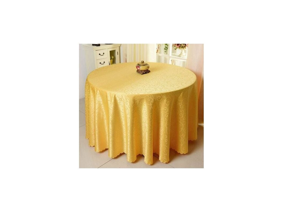 EIOORORRIY Toalha De Mesa Redonda 180cm Rustic Jacquard Estilo Elegante Impermeável Decoração Cozinha