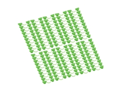 100 clips de plástico para arco de invernadero de doble cabezal de 7 mm