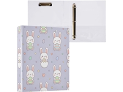 Besportble Carpeta De Conejito Pascua Redondo Y Portapapeles Oficina Pvc. 27,9 X 21,6 Cm 31,5 27 6