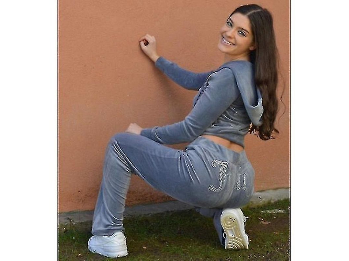 Conjunto De Terciopelo Juicy Couture Para Mujer: Nuevo Diseño, Atuendo Casual Y Cómodo.