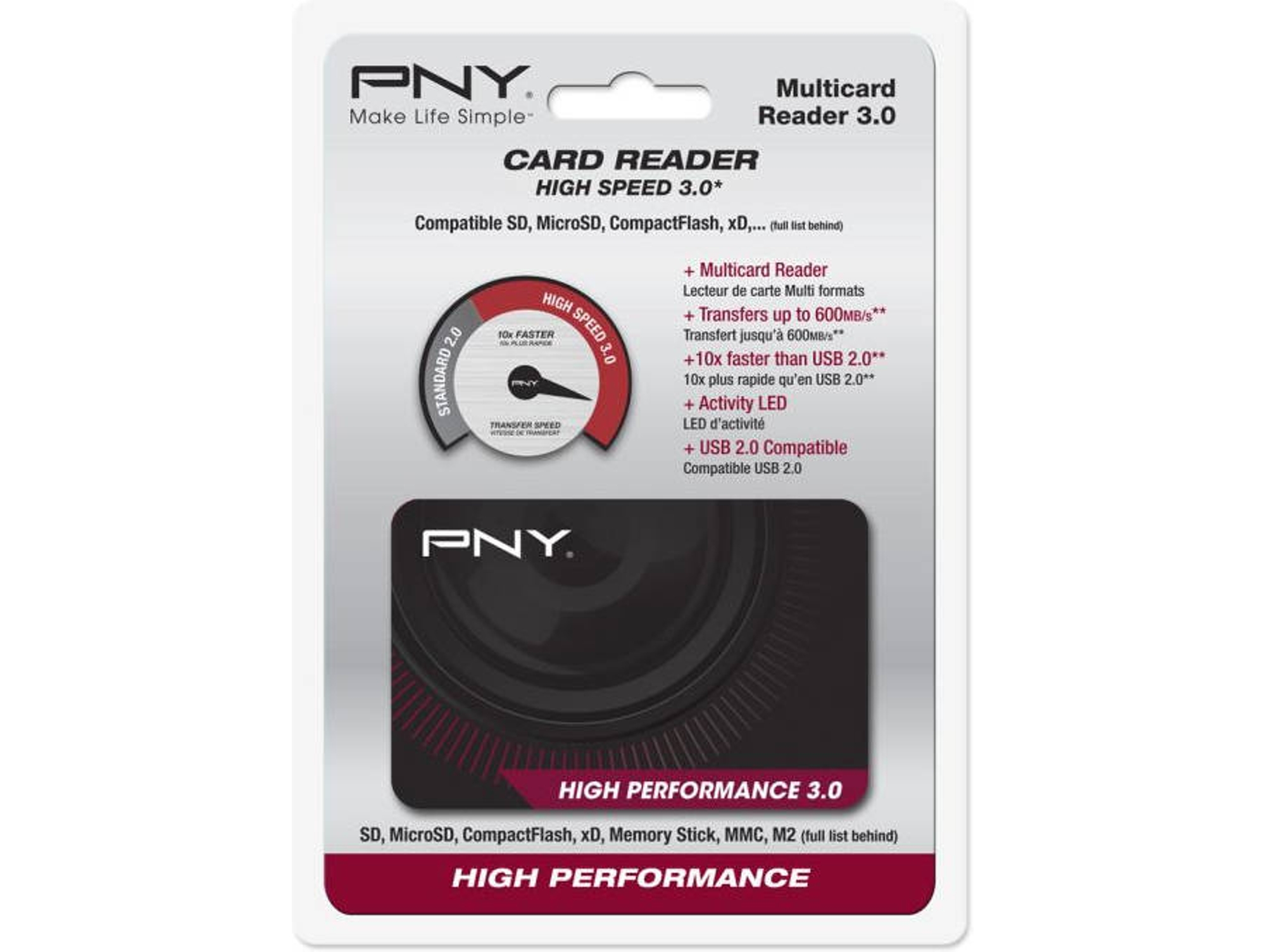 Lector de Tarjetas PNY High Performance Reader 3.0