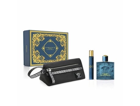 Conjunto de Perfume Versace Eros 3 Pcs
