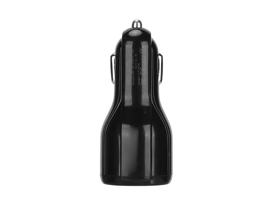 Adaptador De Lighter De Carro 12-24v Com Usb E Luz Led Para Carregamento De Celular Iphone