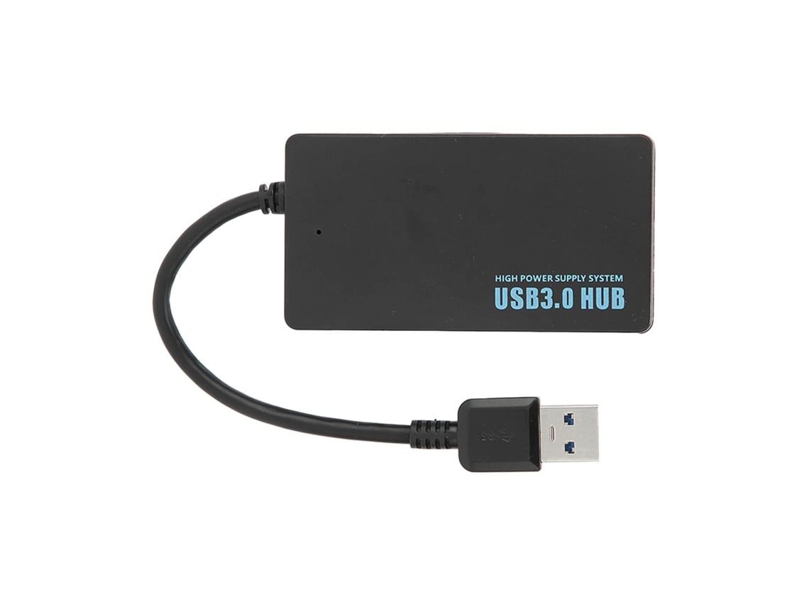 Concentrador Usb 3.0 De 4 Puertos Con Buena Disipación De Calor, Transferencia De Datos De 5 Gbps, Estación De Acoplamiento Negra