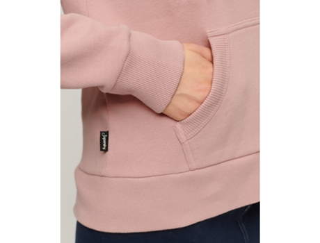 Sudadera con Capucha de Mujer SUPERDRY Embossed Vl Rosa (M)