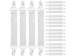 Clips Juego Cama De 20 Correas Para Sábanas,
