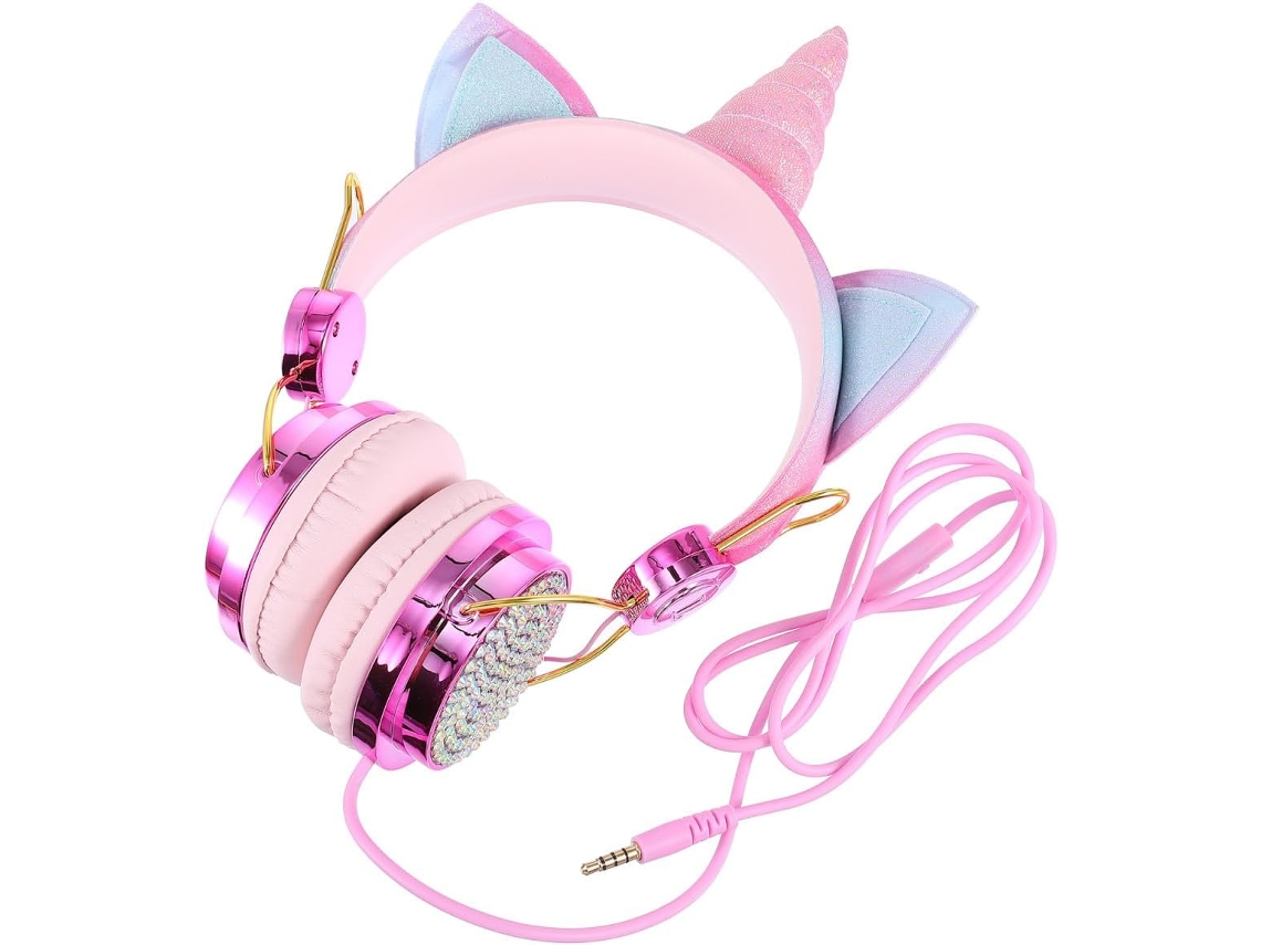Auriculares Con Cable Con Forma De Orejas De Gato Para Niños Y Adultos, Compatibles Con Los Juegos 3 Y 5, Con Mando.