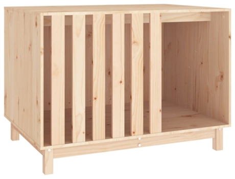 vidaXL Caseta para perros madera maciza de pino 100x70x72 cm