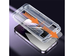Protector de pantalla de privacidad compatible con iPhone 14 Plus, eliminación automática del polvo, cobertura total, vidrio templado Vledary