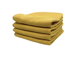 Juego de toallas de baño para bebé Smikkels, amarillo, algodón orgánico absorbente
