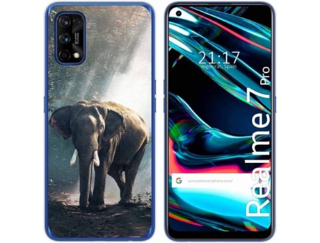 Carcasa Realme 7 Pro TUMUNDOSMARTPHONE Elefante Multicolor