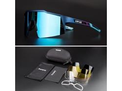 (Estilo 3) Gafas de ciclismo deportivas unisex con protección UV400 y lente antirreflectante simple.