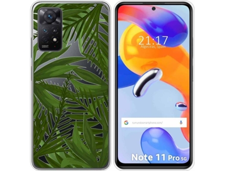 Carcasa Xiaomi Redmi Note 11 Pro TUMUNDOSMARTPHONE Dibujos Transparente Jungla Multicolor