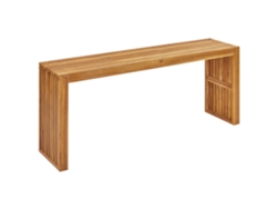 Mesa de jardín BELIANI Bellano de Madera de acacia Madera clara 150x35x60