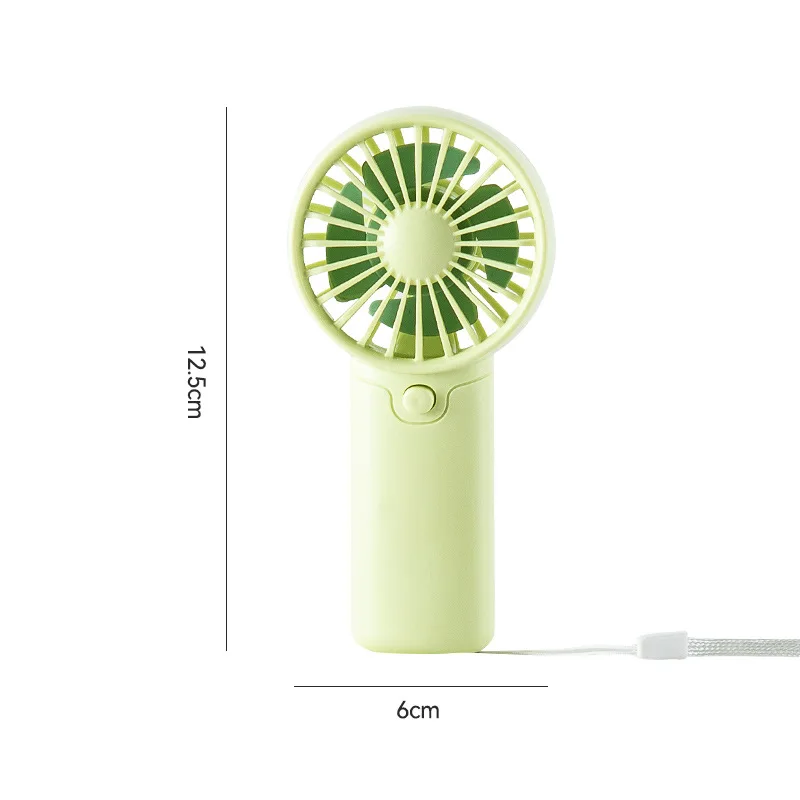 Ventilador Portátil (verde, Sin Pilas), Práctico Y Pequeño, Ventilador De Bolsillo, Ligero Y Portátil.