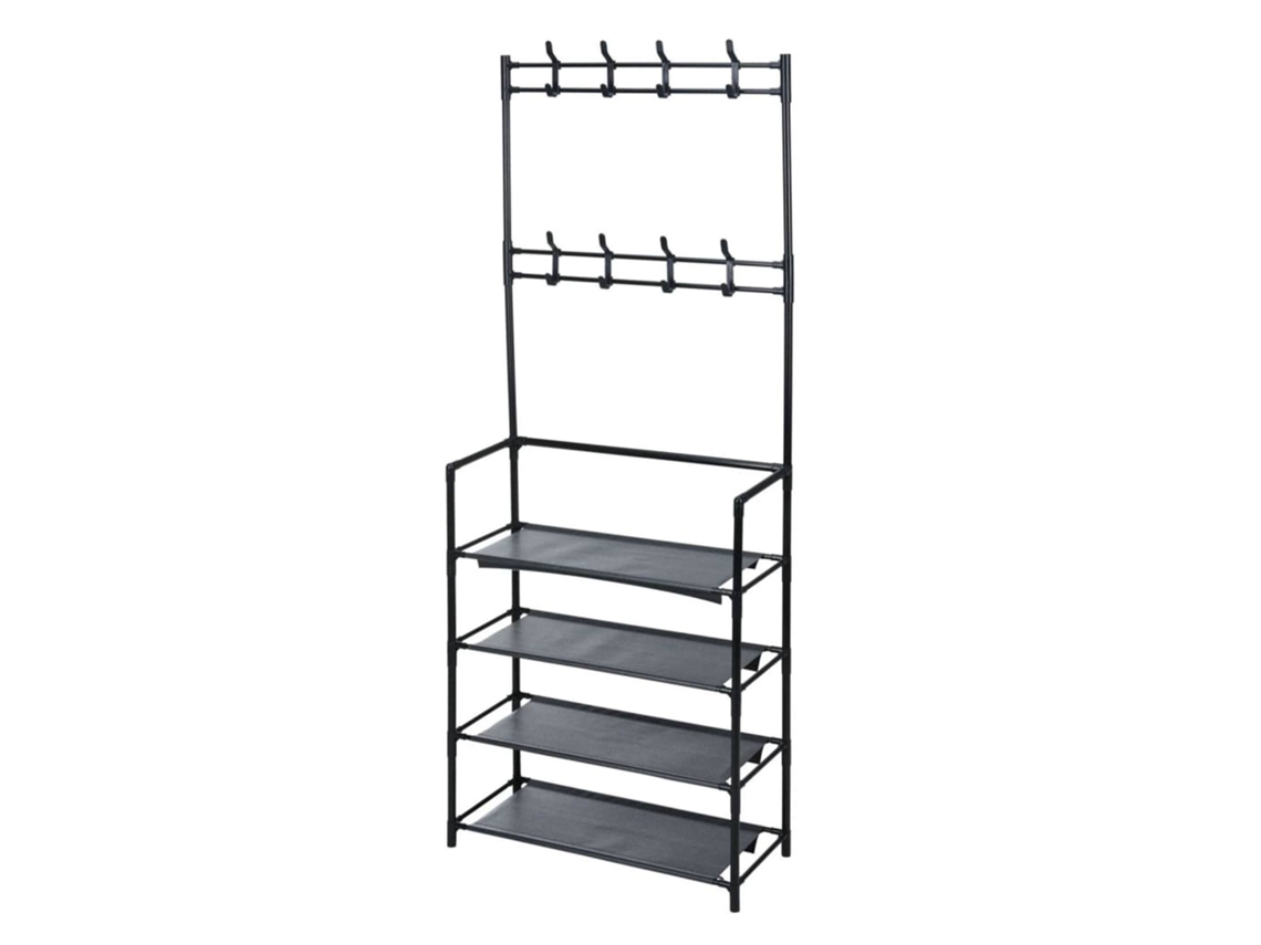 Perchero Well Home con 4 estantes organizadores Altura 155 cm Wellhome