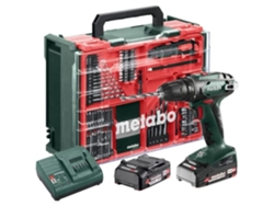 Taladro inalámbrico METABO 18V con 2 baterías Li-Power de 2Ah y cargador SC 30 en maleta con taller móvil - BS18Set
