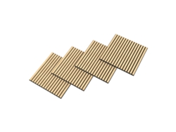 Conjunto de 12 paneles acústicos Vang 3D, 4,32 m², lamas lineales - roble claro, Neu.holz