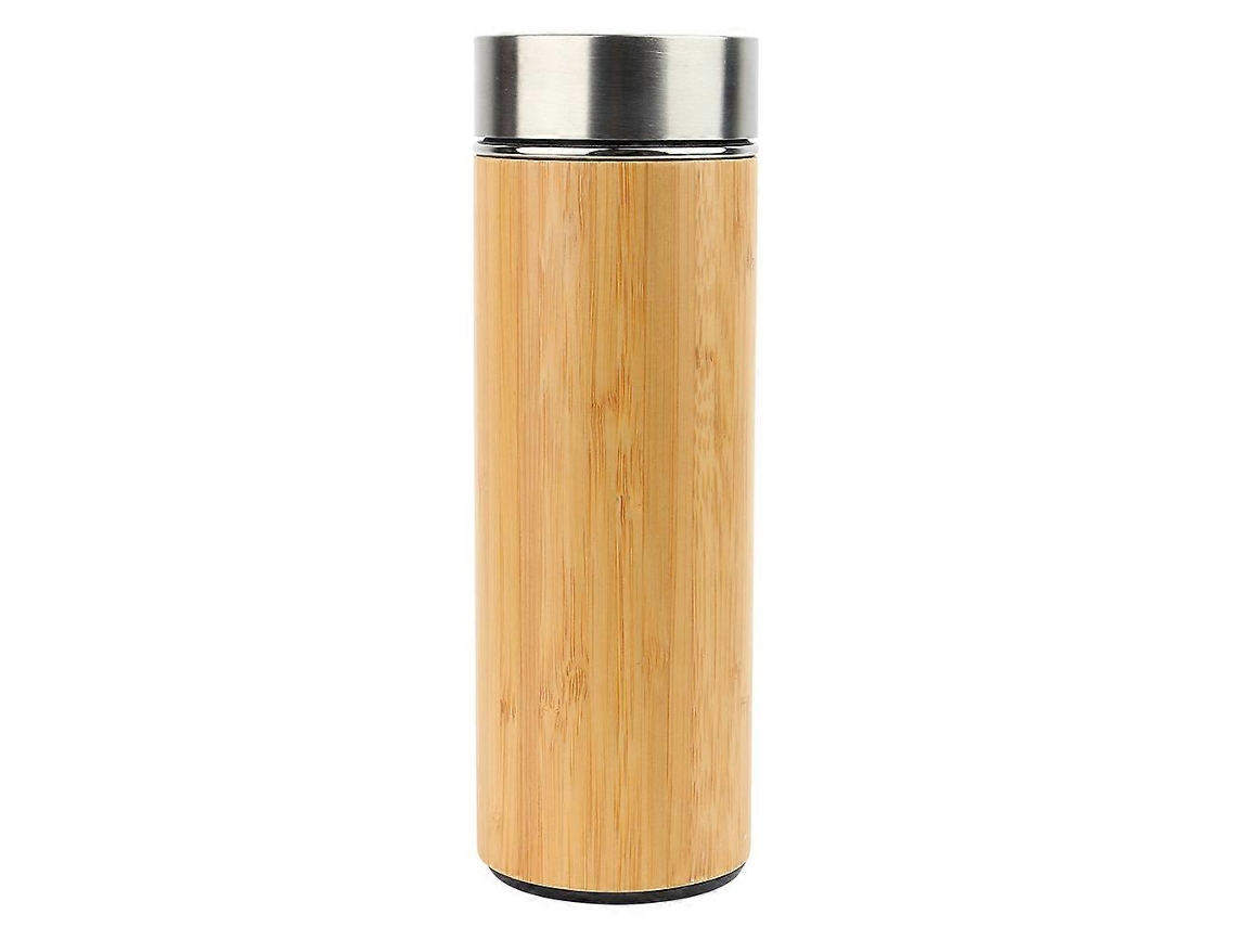 Termo de bambú natural para té y café, taza de viaje al vacío Ly Ebike