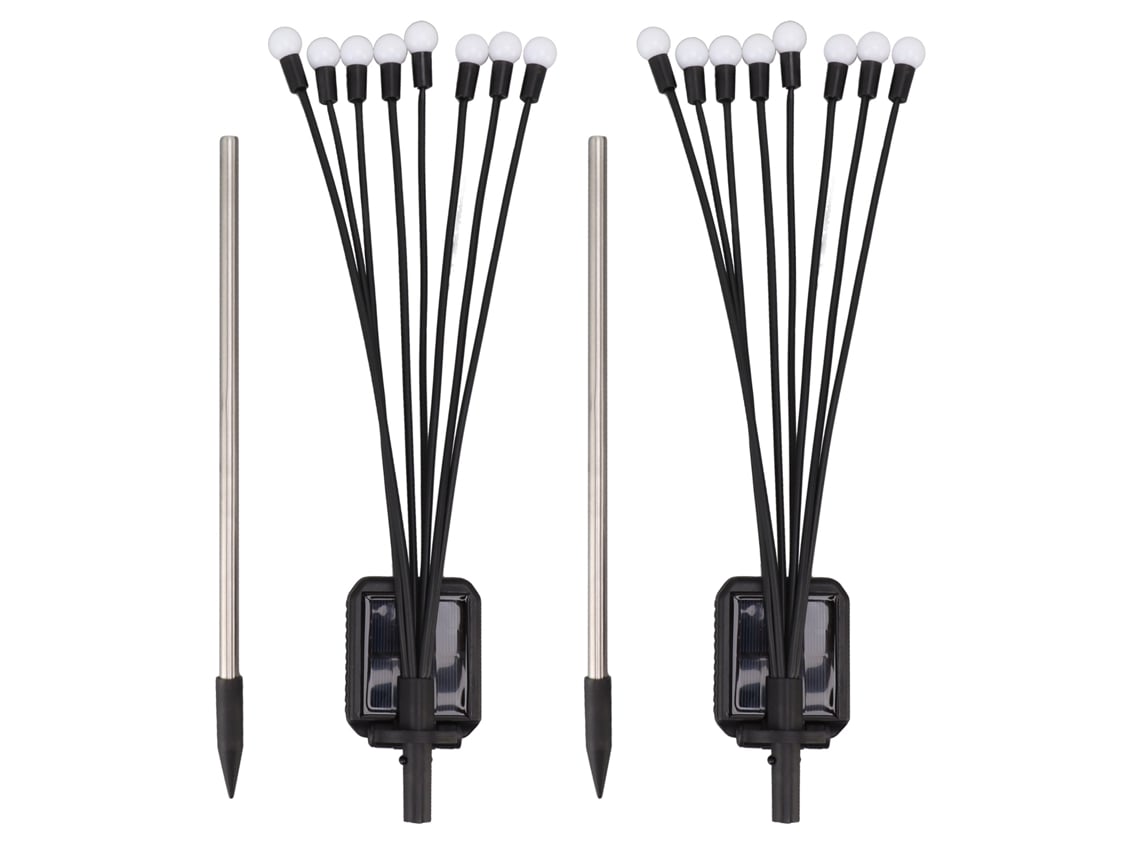 Bj-2 Jogos De Luzes Solares Para Jardim 8led Ip65 Impermeáveis Decorativos Para Pátio Terraço Gramado Festivais
