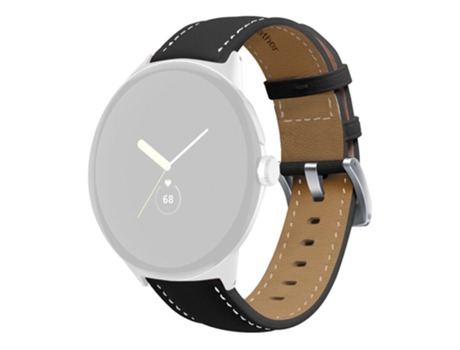 Correa de piel auténtica para Google Pixel Watch - negro