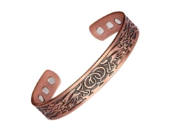 Pulsera De Cobre 99.95% Con Imán Pulsera Abierta Para Hombres Pulsera De Energía Ndj