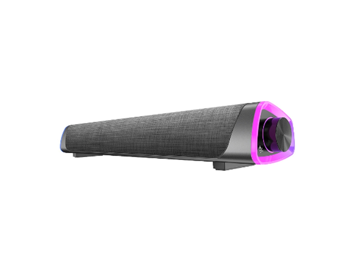 Barra de sonido estéreo (negra) con subwoofer 4D para ordenador con Bluetooth