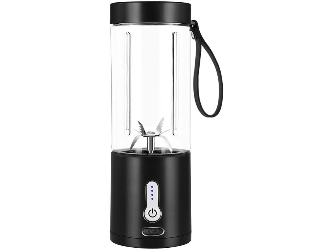 Vaso Exprimidor Portátil Carga Inalámbrica Mini Exprimidor Usb Procesador De Alimentos Eléctrico Gusshious Negro