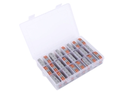 48pcs Bloque De Terminales De Conductor Pct-2-2 11~28awg Conector De Cable Eléctrico Con Resorte Y Palanca
