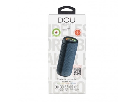 Altavoz Bluetooth 5.0 2 en 1 Azul Ipx5 DCU TECNOLOGIC