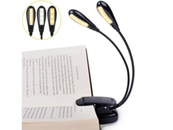 Lámpara de lectura con 14 LED, clip para mesita de noche, para atril de música, configuración de ambiente de juego relajante STELASPLEN