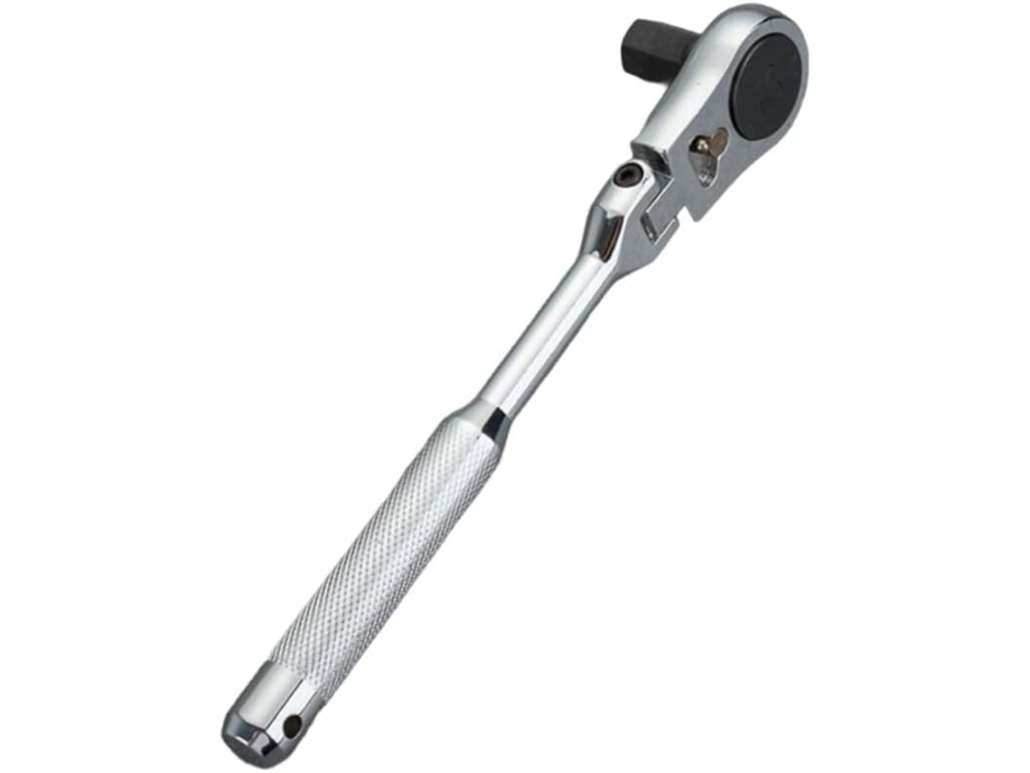 Llave De Carraca Profesional Con Cabezal Giratorio 180° Para Un Uso Rápido En Ambas Direcciones