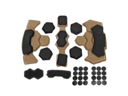Vlrla-kit De Almohadillas Para Casco Espuma De Memoria Universal Moto Bicicleta Impermeable Color Desierto