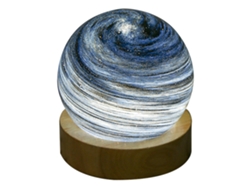 Lâmpada De Mesa Planet Light Night - Céu Estrelado - Caixa Impressa (Toque Recarregável Com Escurecimento Contínuo De Três Cores) JEIIBRZUI