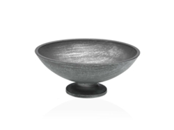 Figura Decorativa VERSA Plateado 24,5x9x24,5 cm