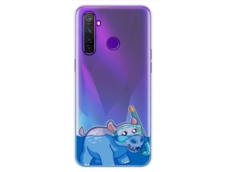 Carcasa Realme 5 Pro TUMUNDOSMARTPHONE Dibujos Transparente Multicolor