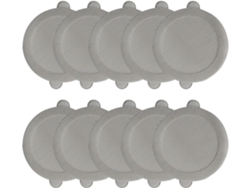 10 pegatinas para desagüe para recoger el pelo en la ducha, atrapapelos, rejilla adhesiva de 9,9 cm para baño, Slowmoose