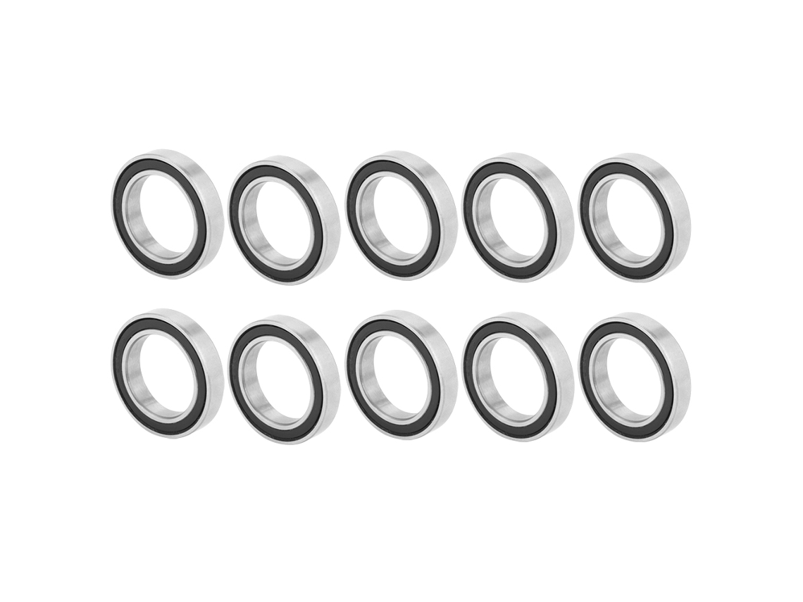 2026velora-10 Piezas Rodamientos De Bolas De Ranura Profunda 6803-2rs Sellados De Caucho 17mm*26mm*5mm
