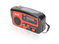 Radio De Manivela Sos Alarma Multi Carga 1200mah Power Bank Am Fm Emergencia Solar Radio Meteorológica Con Linterna Led